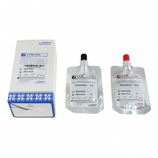 Комплект красителей Mindray V-6 Dye Pack для Mindray BC-60R Vet