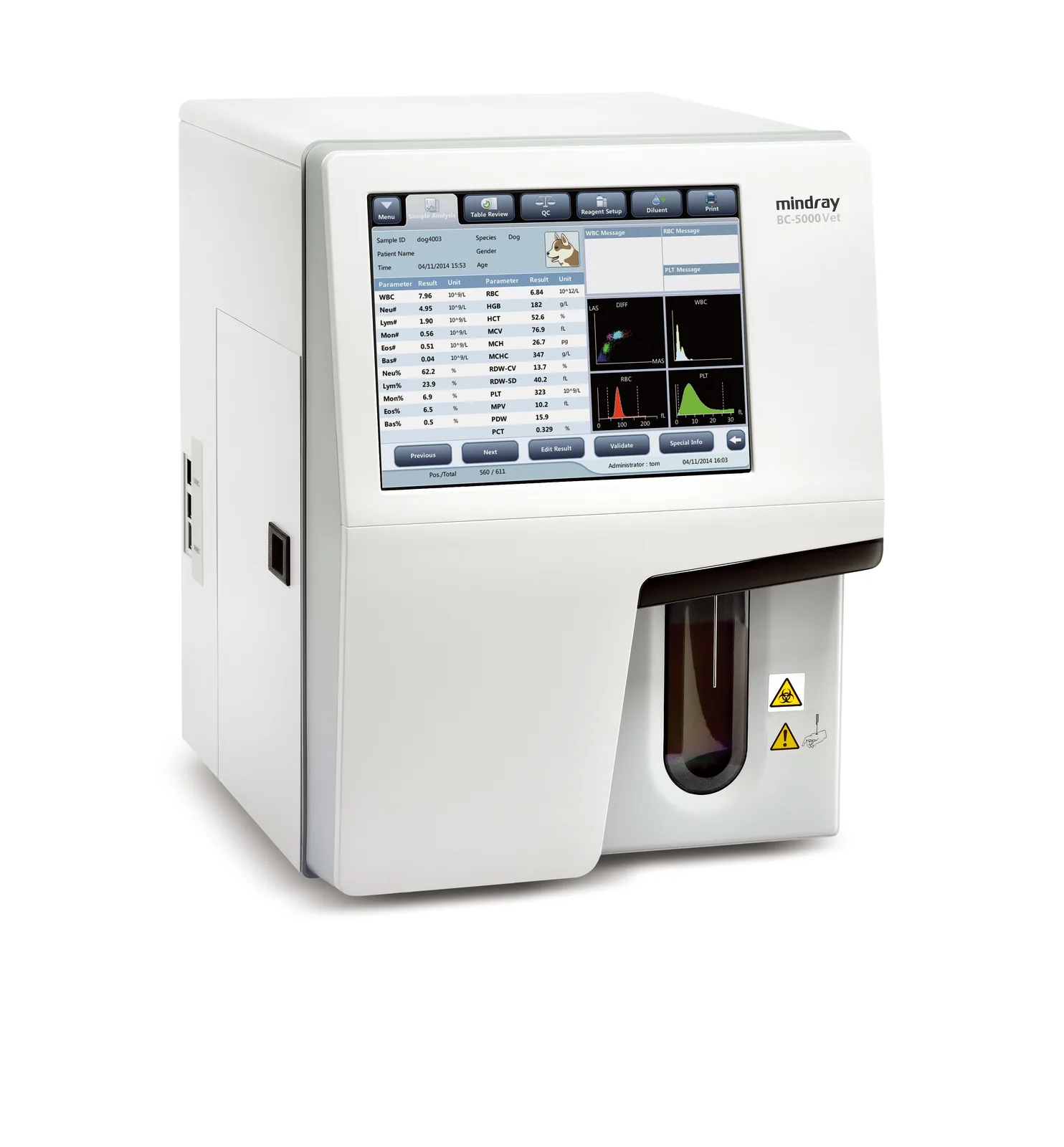 Mindray BC-5000 Vet Гематологический анализатор крови класса 5-diff